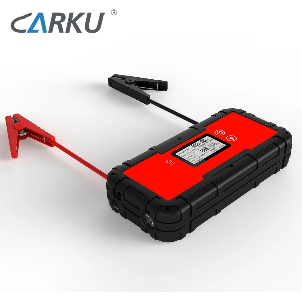 CARKU 700A ultracapacitor batteryless jump starter 12V 350F capacitor jump starter and tyre compressor
