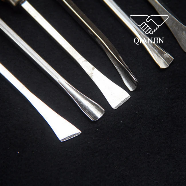 QJ-C01A 6PSC Wooden Handle Carving Chisel Set