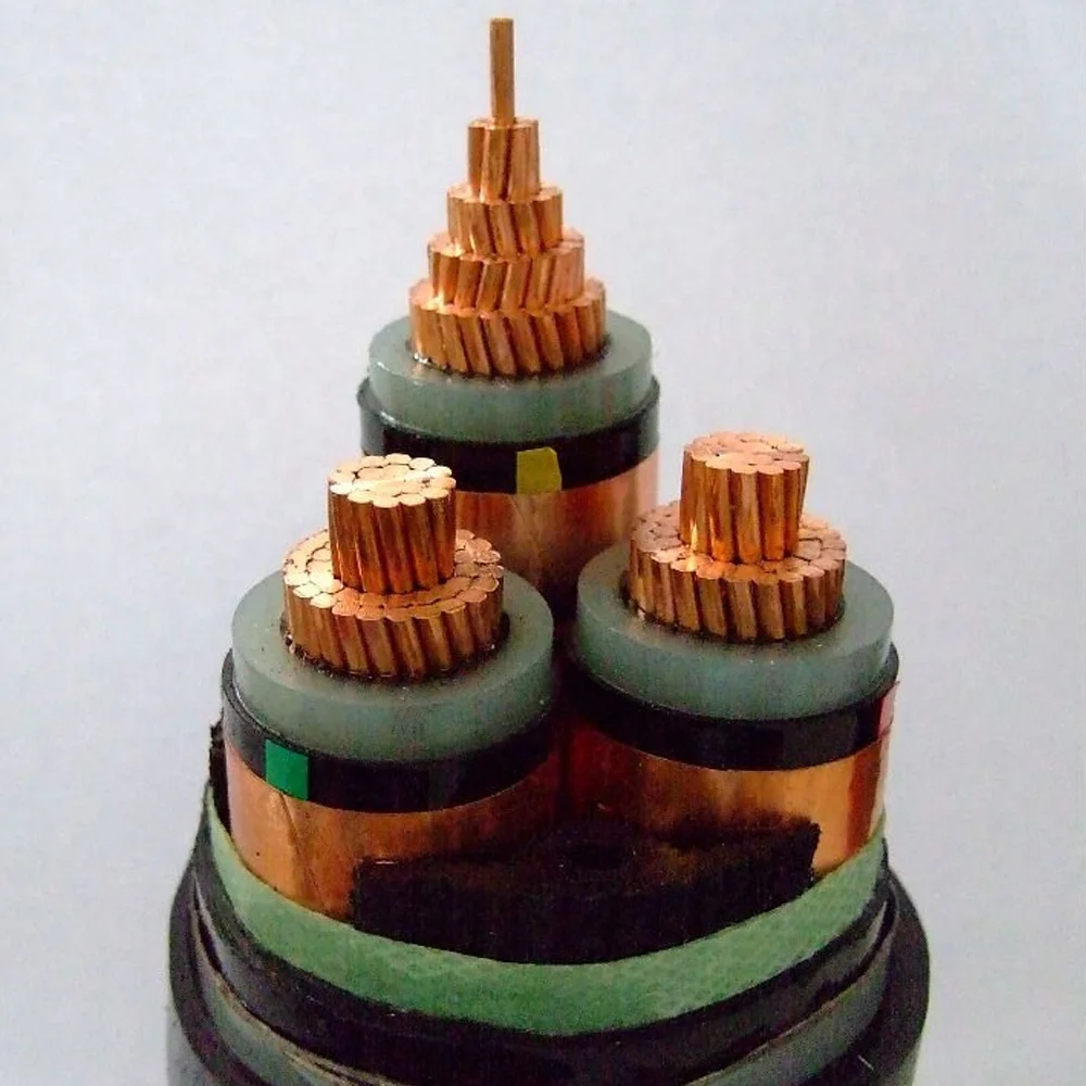 
3 core 240 185 150 120 mm2 pvc xlpe insulated cable 35kv copper core xlpe insulated steel wire armored cable 