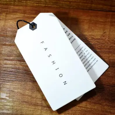 Custom design logo printing clothes paper hang tag for garment