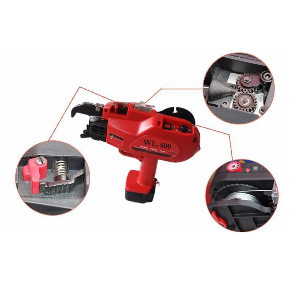 
 WL 400 Portable steel automatic rebar tying machine for construction  