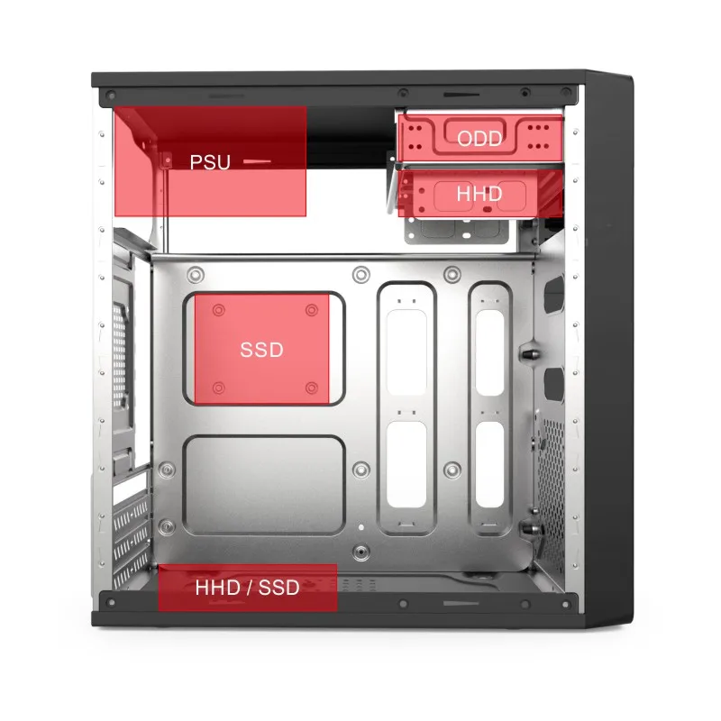 OEM handle case Slim Micro ATX Computer Case