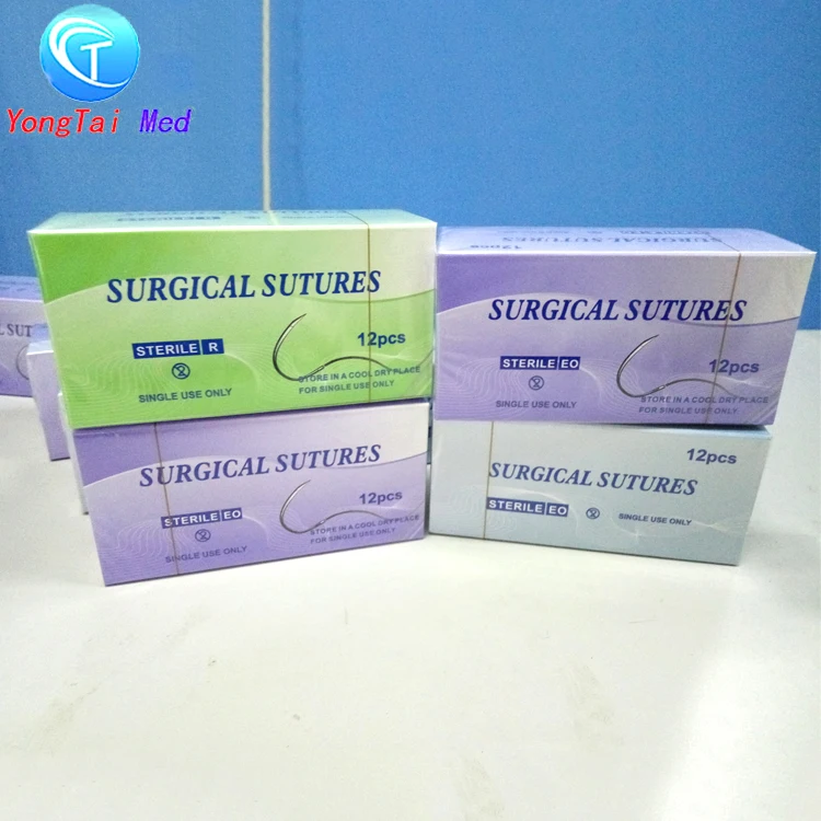 
2018 sterile medical non-absorbable 10-0 nylon suture 