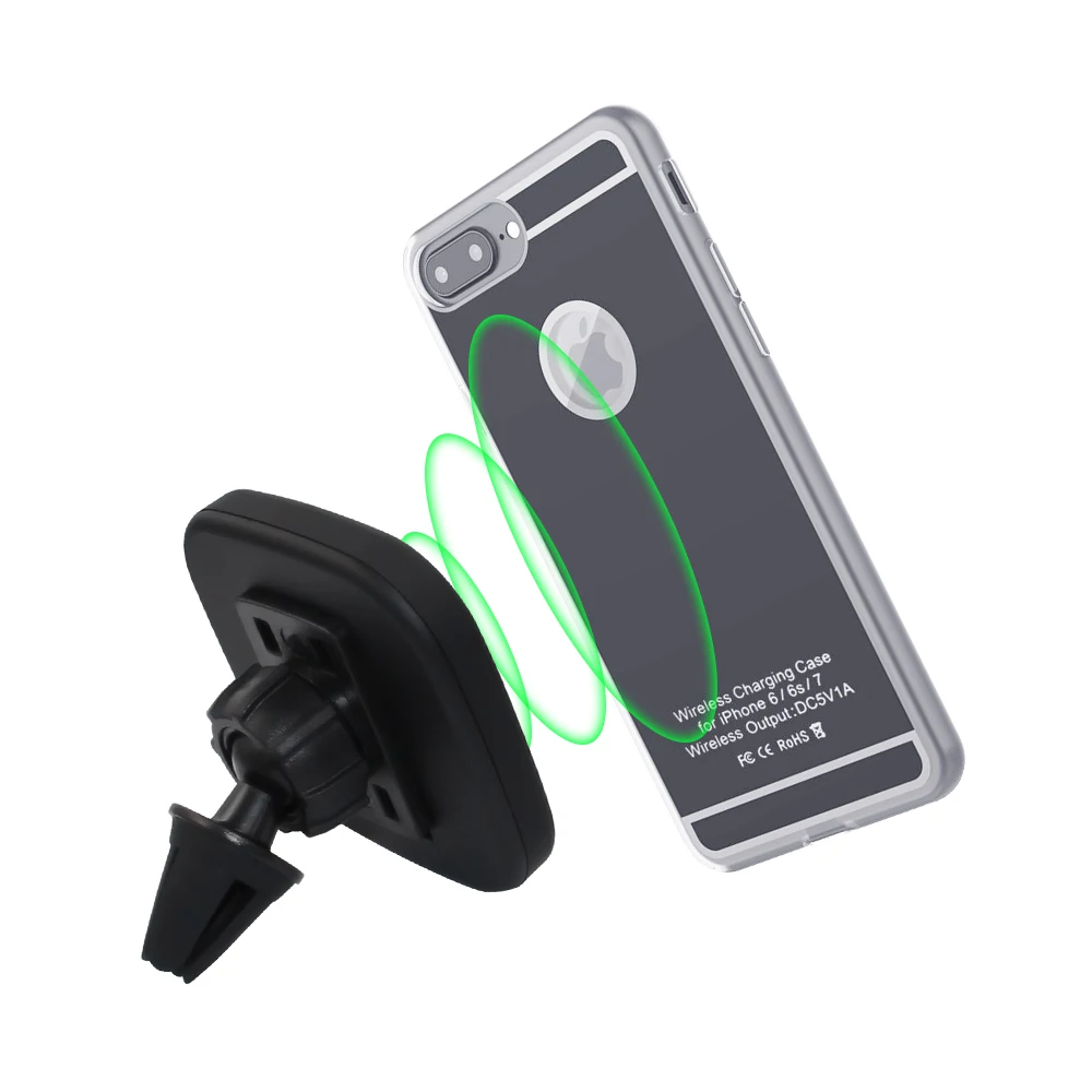 New soft TPU Magnetic QI Charging wireless cases receivers for phone5,6,7,