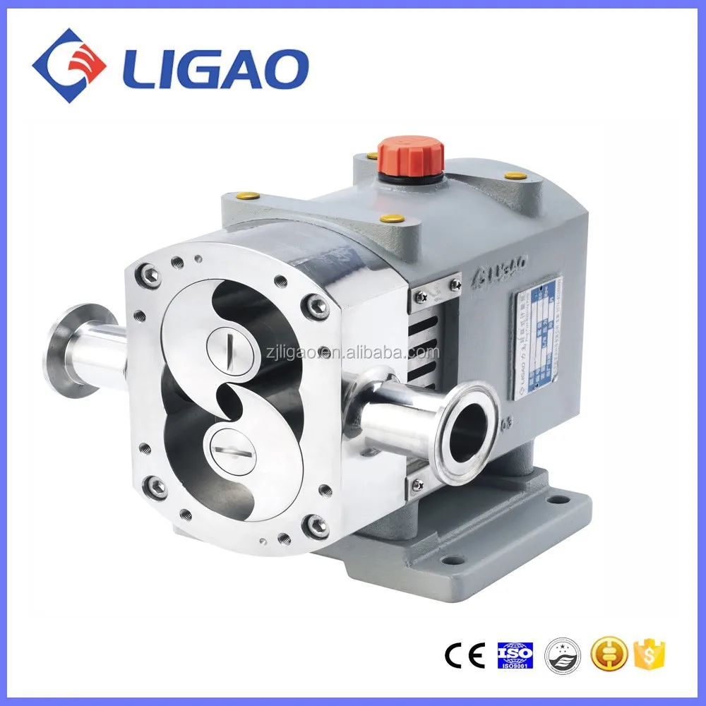 Emulsifier shampoo transfer cam stainless steel rotary lobe pump