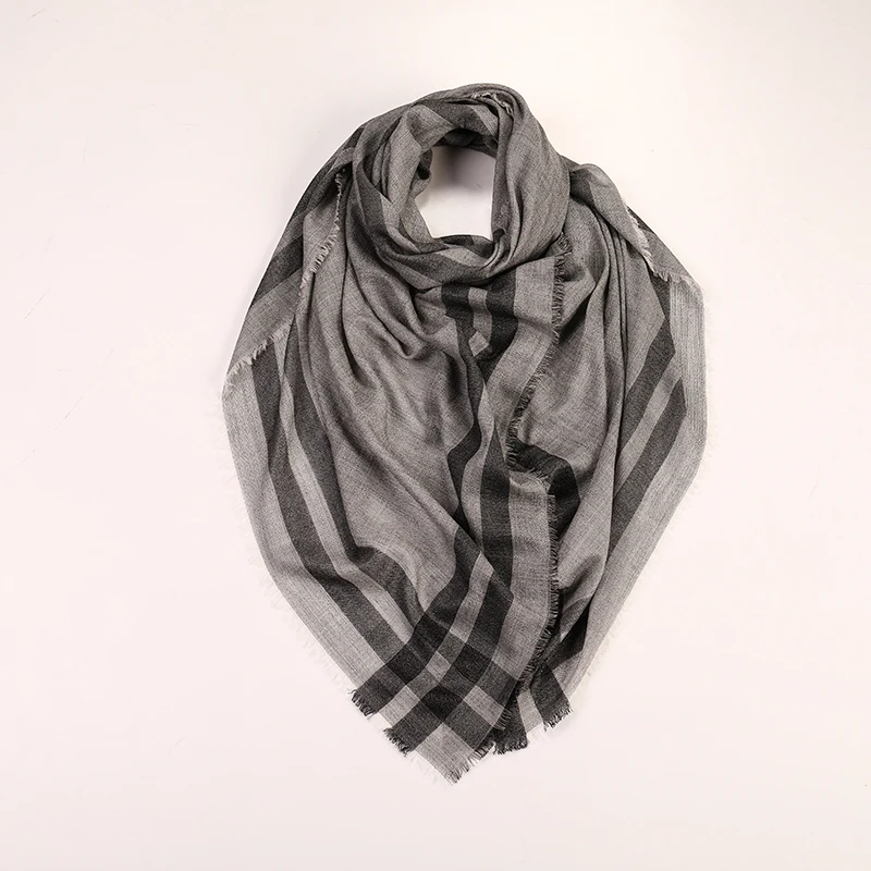 Cashmere Hijab Scarf Wool Oversized Shawl Kashmir Stole Scarf Women Adult EDELWEISS Warm Blankets for Winter Screen Print Scarf