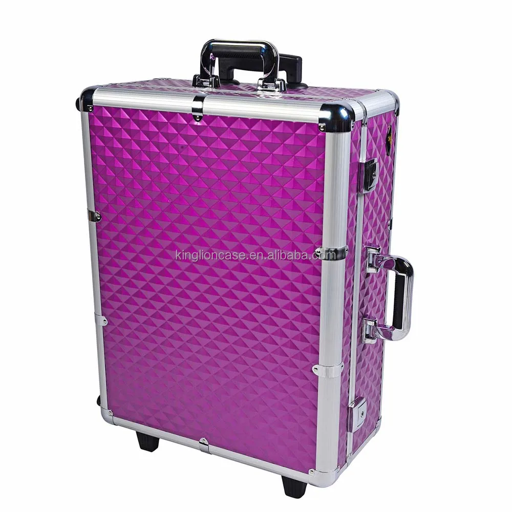 Studio To Go Makeup Case with Light - Pro Makeup Station - Purple