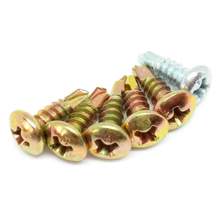 
China hardened bottom price pan head self drilling screw White Galvanized Screw Self Drill Screw/tornillos 