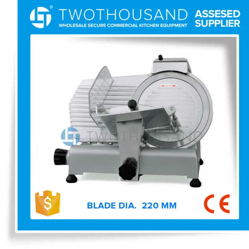 TT-M47 MS220ST 0-11MM Thickness CE Commercial Electric Frozen Meat Slicer
