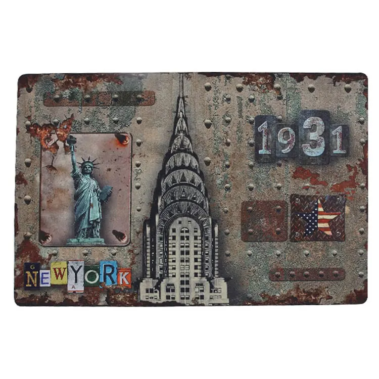 Печать высокой четкости городской стиль уличная резиновая коврики