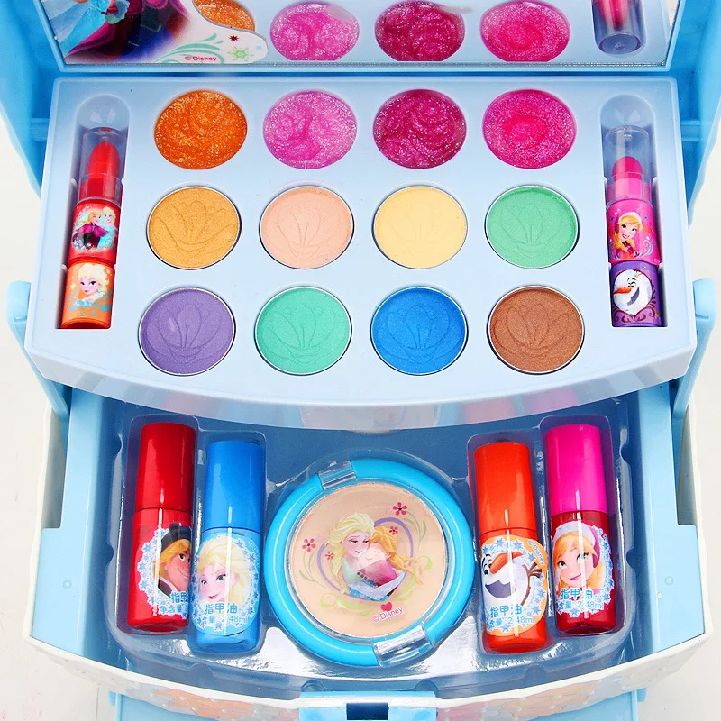 
Disney Frozen funny cosmetic toys My Princess Secret Makeup case Deluxe Cosmetic Set 