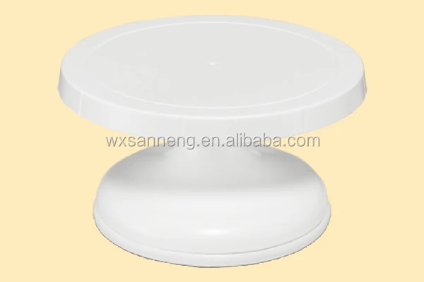 ABS Plastic Colorful Revolving Cake Stand For Home Use