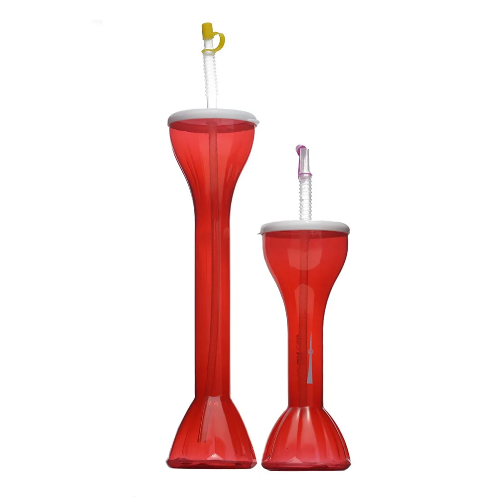High quality custom plastic beer yard glass yard of ale yard glass