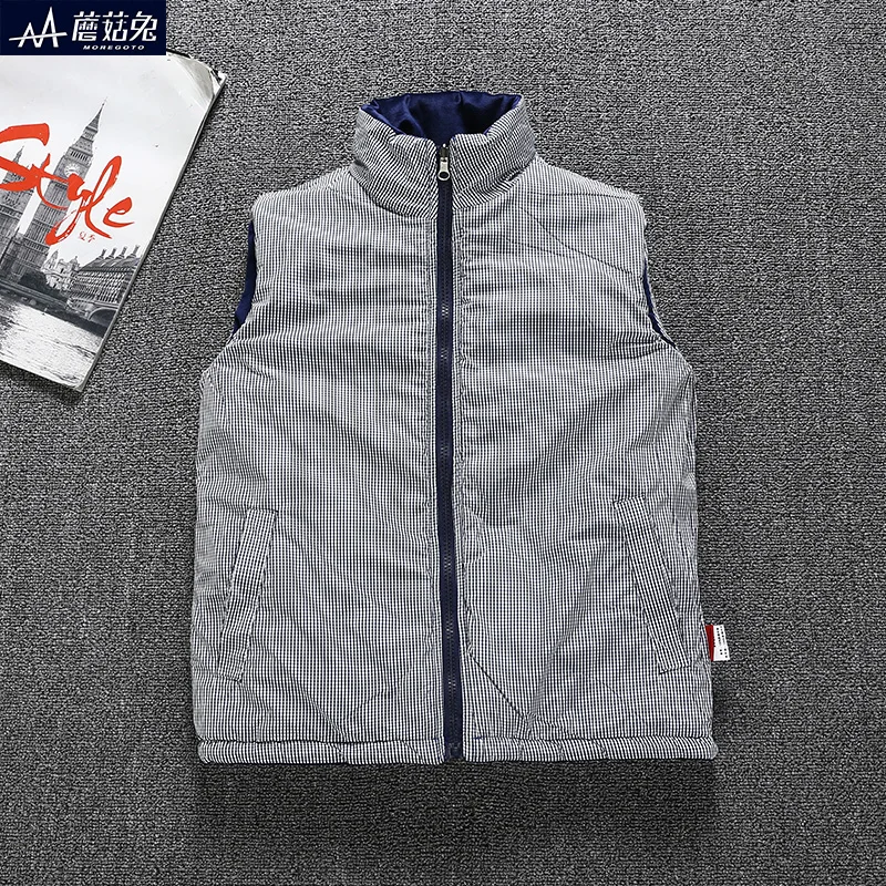 
OEM Children Boy Waistcoat Winter Padding Vest Warm Clothing Boys Reversible Waistcoat 