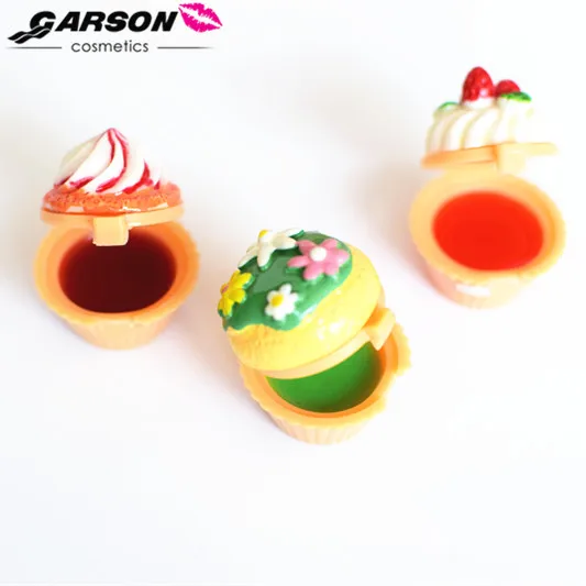Private Label OEM Cupcake lip balm Nourishing Cute Lip Gloss lip gloss set custom logo