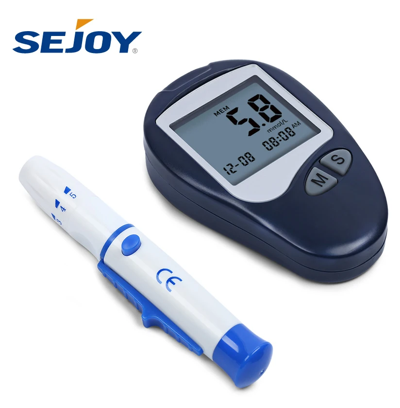 Portable Case Free Test Strips Custom Blood Glucose Meter