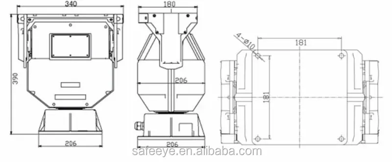CCTV Camera outdoor High-speed PTZ Heavy duty pan tilt driver  3081 pan titl motor