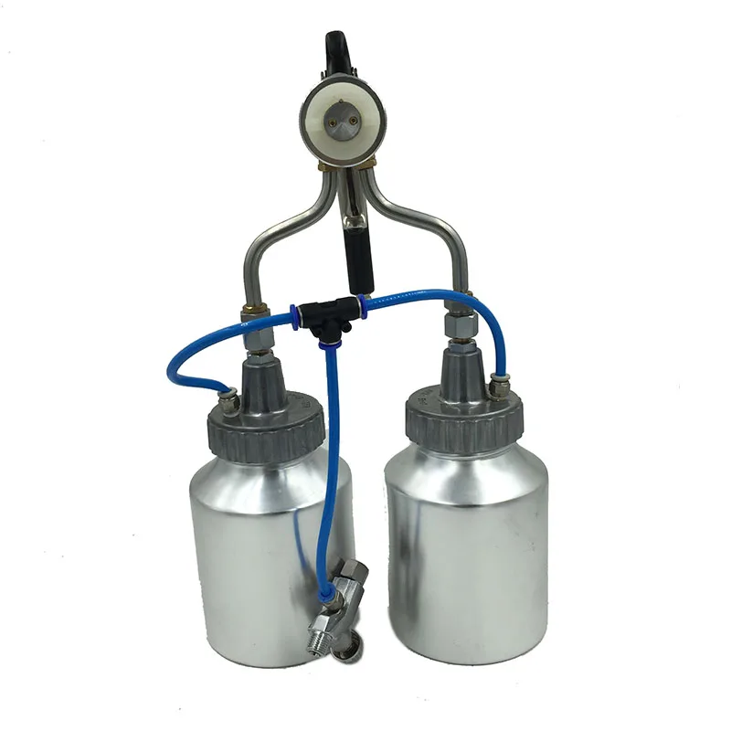 1184 compressed air spray can double action airbrush gun dual nozzle spray gun for car painting chrome spray plating