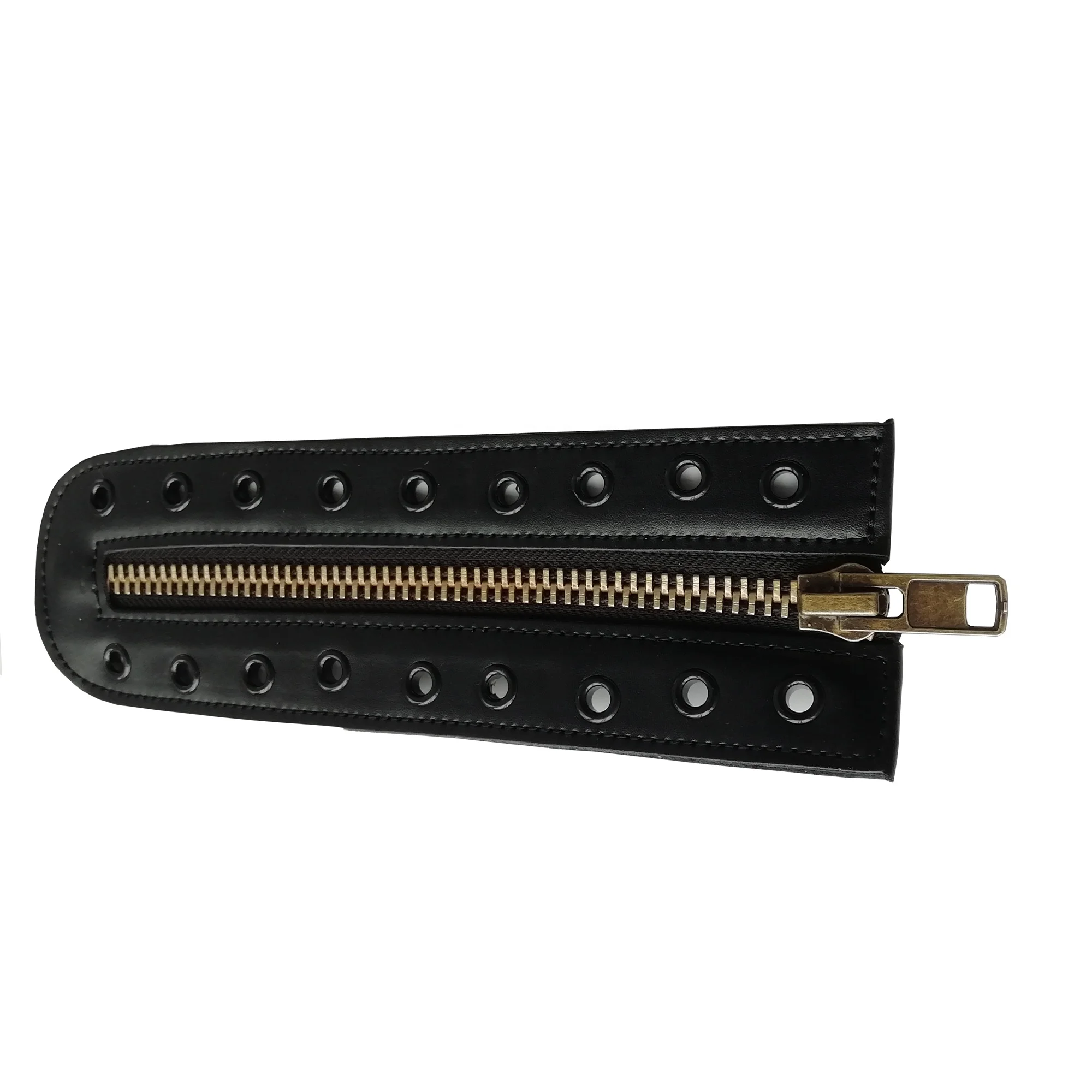 Wholesale High quality 9 hole copper zipper boots military