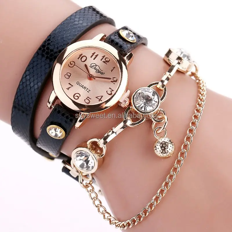  Часы-браслет женские наручные часы лидер продаж модные роскошные с подвеской из