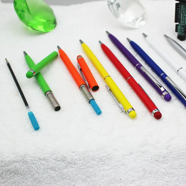 JDB-LO95 Custom Logo Slim and thin metal ballpoint touch pen stainless steel classic cross ball point pen