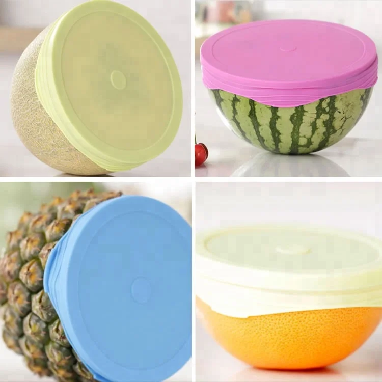 Wholesale Silicone Reusable Storage Container Lids Food Covers Silicone Stretch Lids BPA Free
