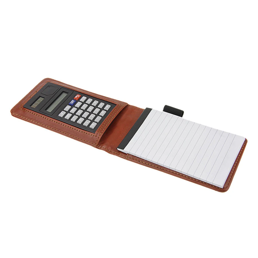 Pocket Notebook A7 Writing Memo Note Pad With Calculator