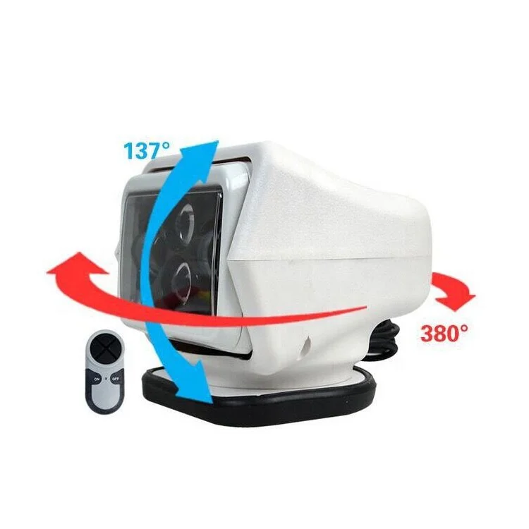 Super bright 7inch 60w 12v led searchlight remote control
