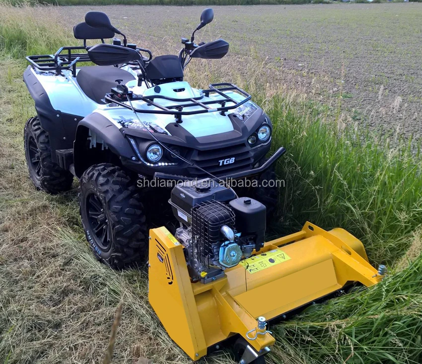 14hp BS engine UTV front-mounted flail mower/120cm work width quadbike mulcher/13HP meadows cut mower/15hp utv hammer lawn mower