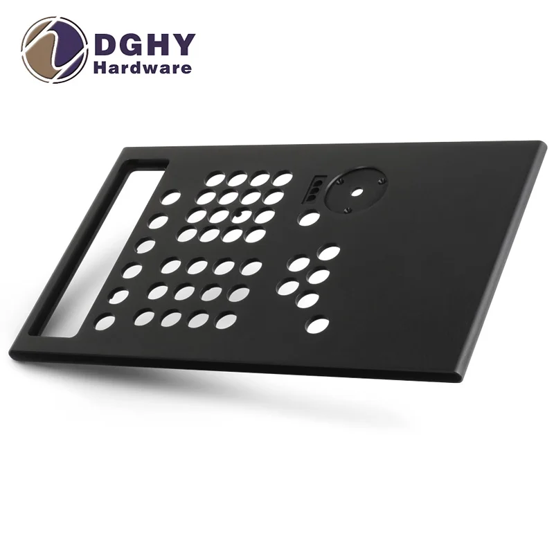 CNC machining Custom aluminum audio faceplate for amplifier