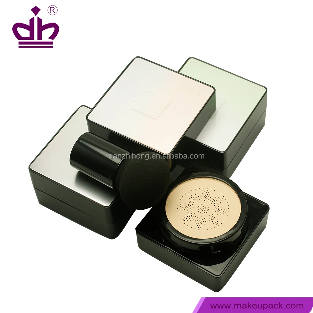 Mushroom puff plastic empty air cushion cc cream case for cosmetic