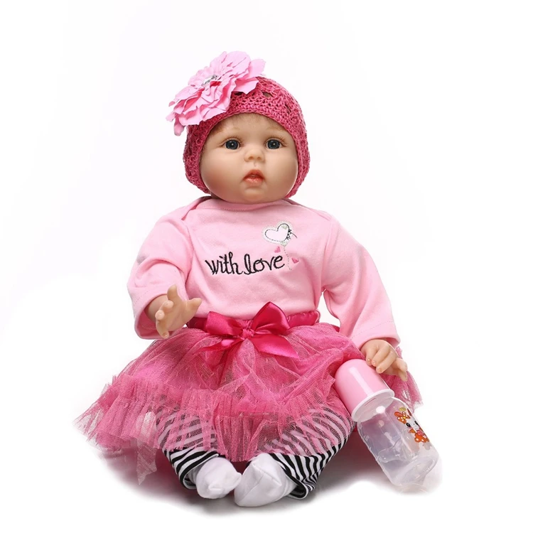 NPK reborn doll with soft real gentle touch handmade  doll silicone vinyl lifelike baby Christmas Gift sweet baby
