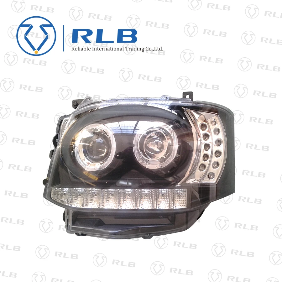 
Refit Quantum van Head lamp hiace 2010 HID black headlight 