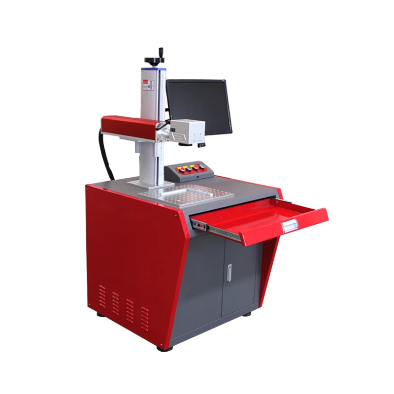 20W 30w  desktop fiber laser marking machine  metal laser engraving machine with good price fiber optic laser engraver
