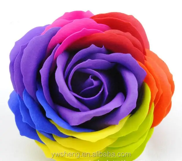 Wholesale Romantic Gift magic Rose big Soap Flower with multicolor