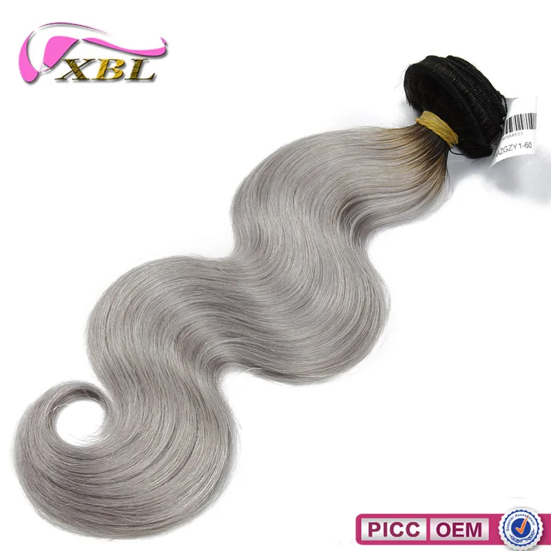 XBLFull девственные кутикулы не спутываются, 100% человеческие волосы Омбре, плетеные волосы