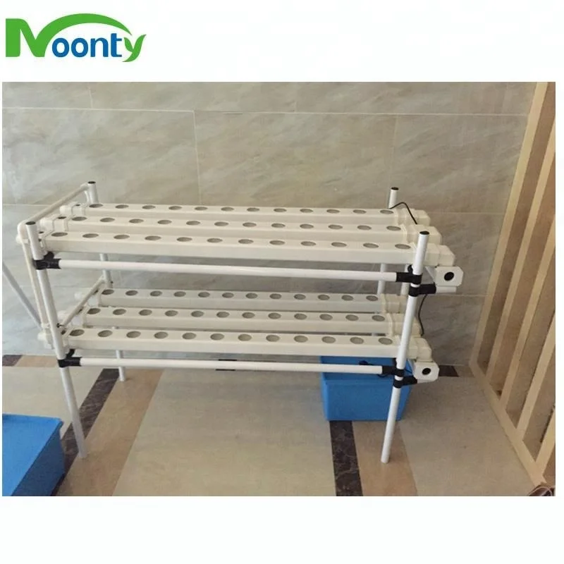 Home and Garden Vegetable Vertical NFT Gully Channel Hydroponics Tower Flat Bench Style