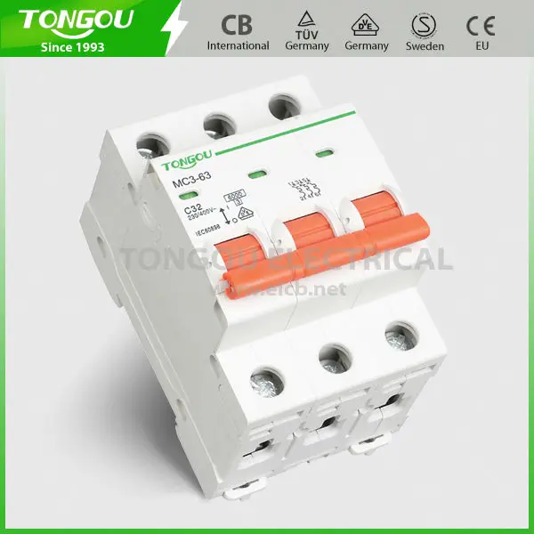 TONGOU MCB TOMC3-63 серии 3P, 63усилитель автоматический выключатель