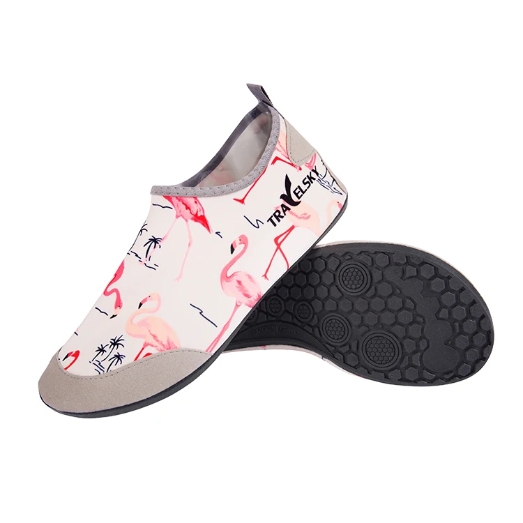 Travelsky Custom design professional running swimming sport shoes aqua water beach shoes