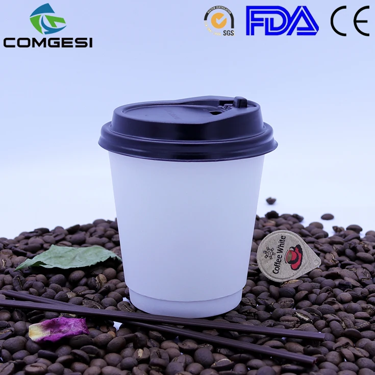 personalised black coffee cups takeaway_cardboard cups with cover_paper cups with cover