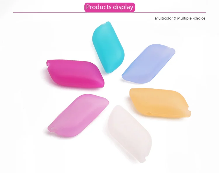 Popular  LFGB approved silicone travel toothbrush holder with cover