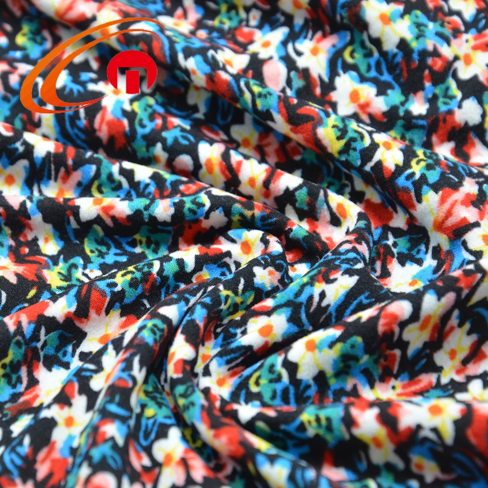 
Chunnuo Textile Shaoxing Printed Brushed Polyester Spandex Manufacturer 