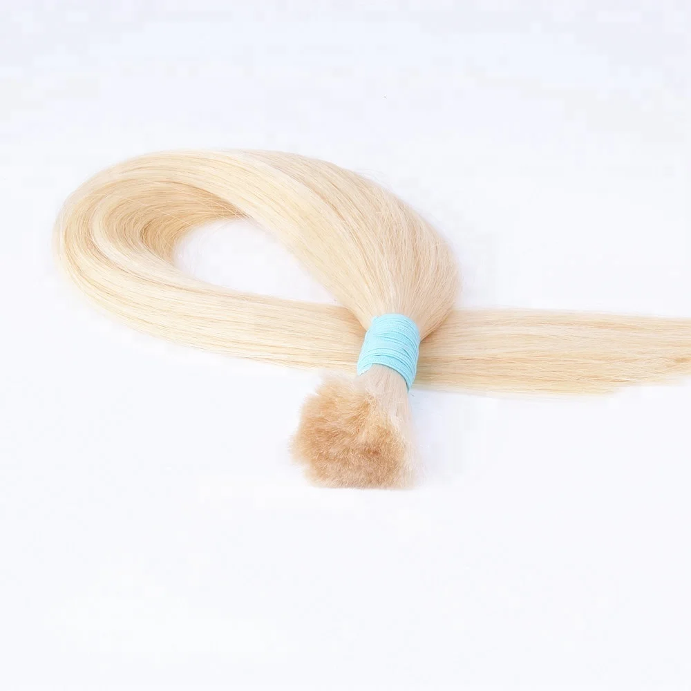 Unwefted Human Bulk Virgin Hair For Braiding,Russian Remy Human Hair Extension, Factory Price Chinese Hair Bundles