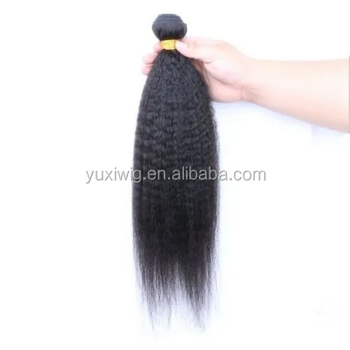 kinky straight bundles good quality straight factory price 100% virgin human hair weft