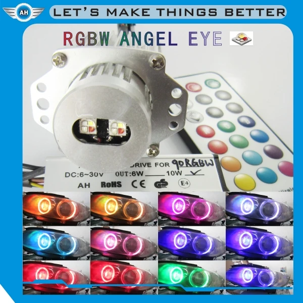 Toptree Double HID Bi-xenon Projector Lens Light(Angel eye,CCFL Angel Eyes,Angel Eyes Xenon Kit) led angel eyes for bmw e90