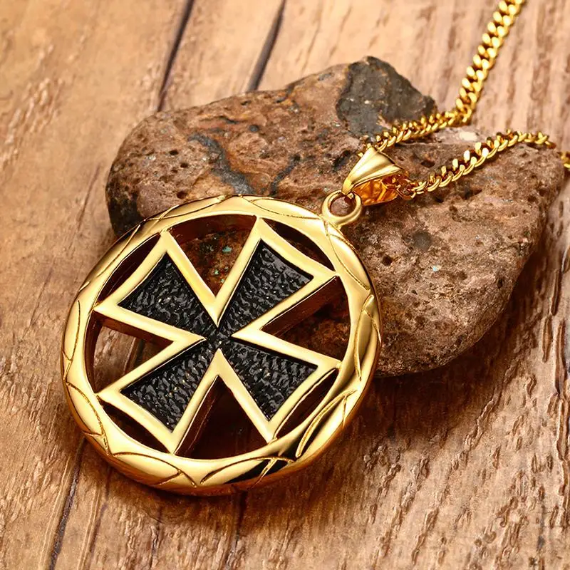 
Personalized design round shaped with cross design necklace jewelry pendant 