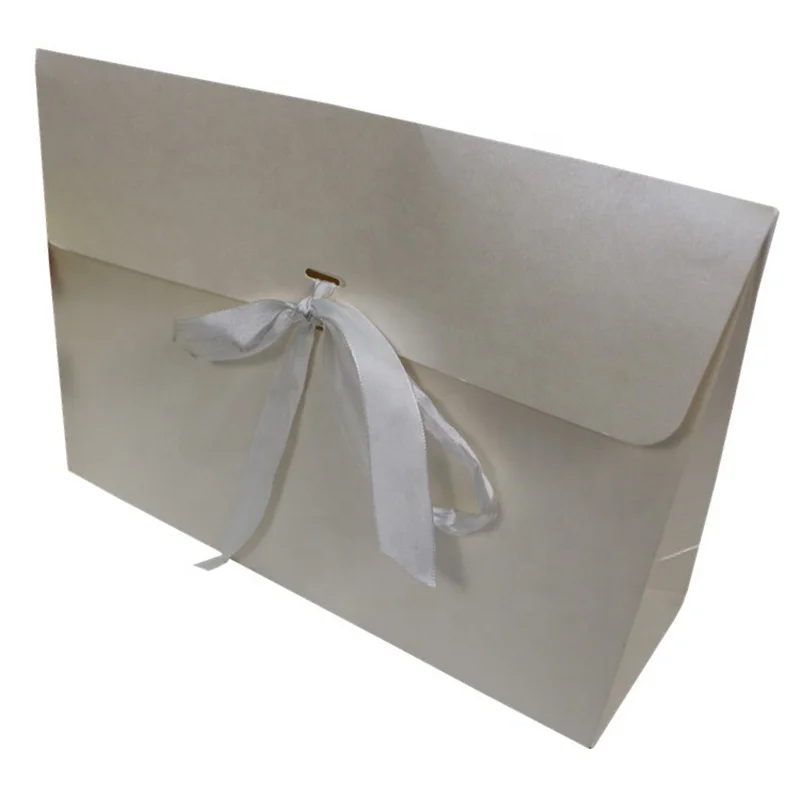 Pearl paper envelopes with ribbon for shirt packaging, kids clothing