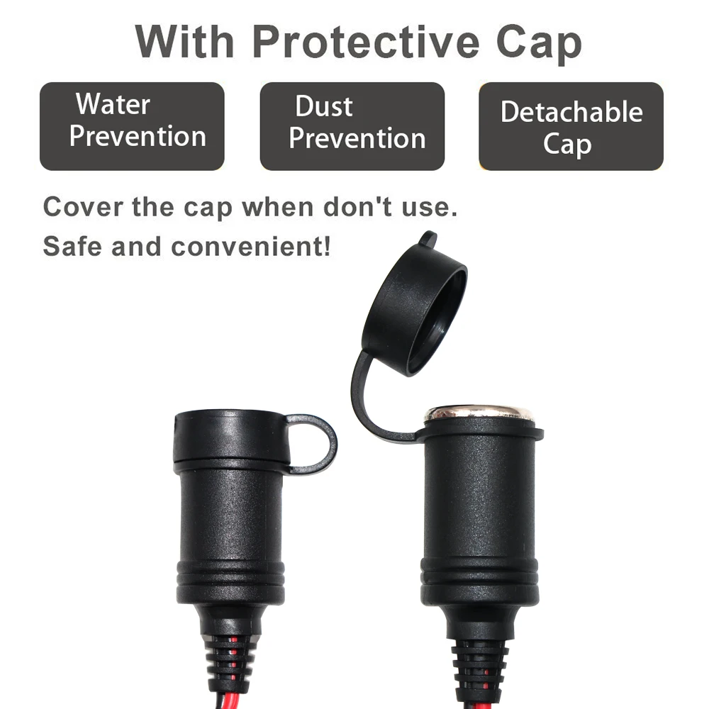 micro usb 26awg 3a fused car cigar cable
