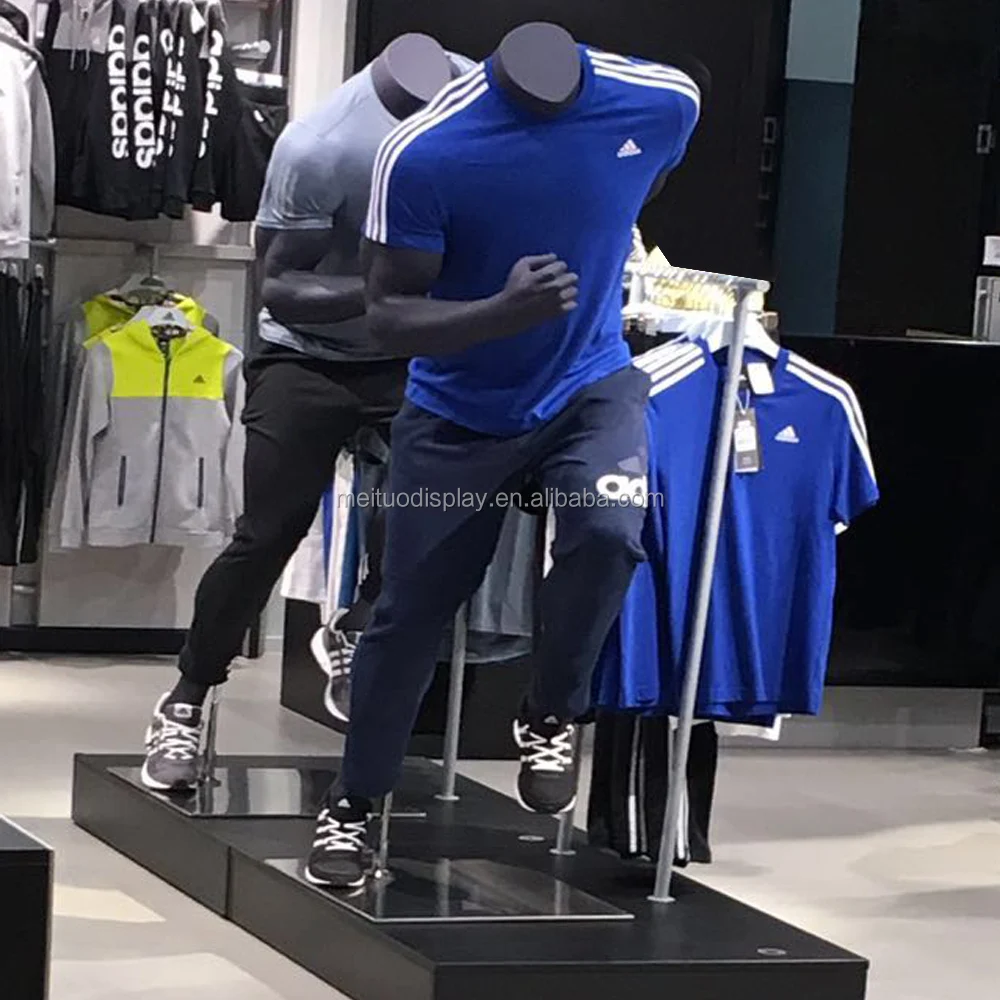 2017 SZ Meituo new arrival black muscular high quality male running sports mannequin