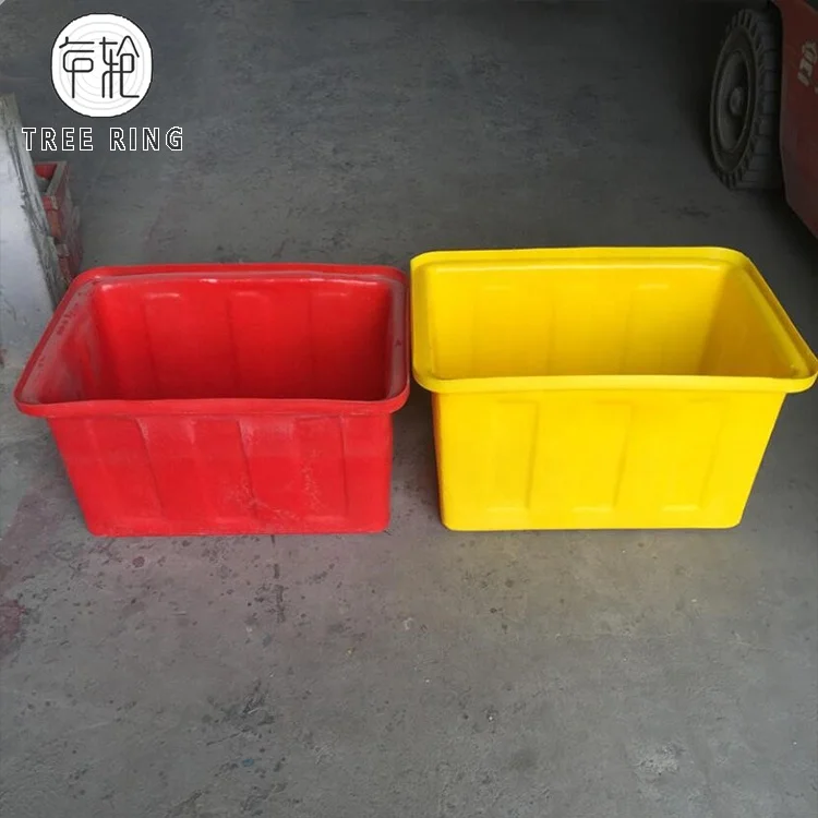 Изготовленный На Заказ экономичный Прямоугольный Открытый верхний Конический пластиковый резервуар для воды 120 л